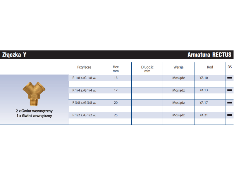 Złączka Y YA
