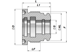 Dławnica M250 CGMM, Średnica tłoka: 100 mm, Tłoczysko: 40 mm