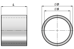 Tuleja dystansowa CDIS, Tłoczysko: 16 mm, Długość: 50 mm